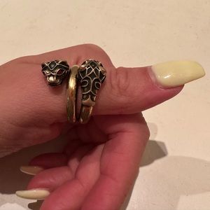 Gucci tiger head ring size 10